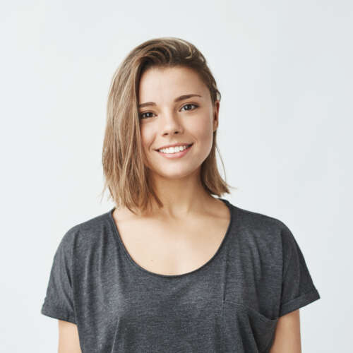 girl smiling