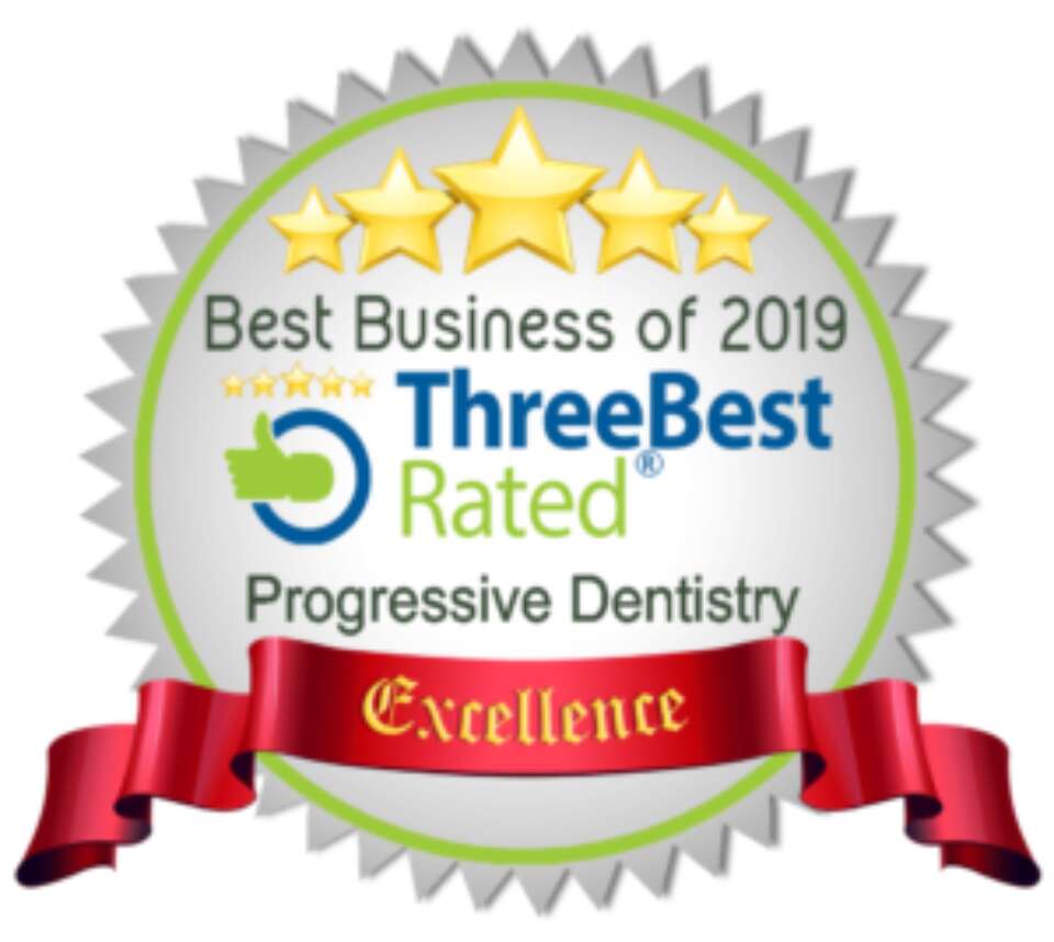 Progressive dentistry awarded excellence best businenss of 2019 certificate