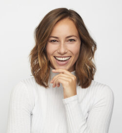 Woman smiling
